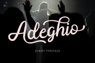 Adeghio: A Modern Handwritten Font