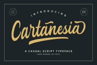 Cartanesia: A Bold Handwritten Font