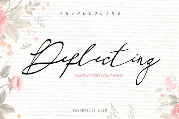 Deflecting Font: Stylish Handwriting for Crafters