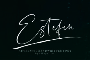 Estefin: A Handwritten Font for Web Design