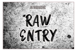 Raw Entry: A Handwritten Font for Makers