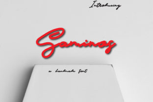 Saminos: A Handwritten Font for Elegant Design