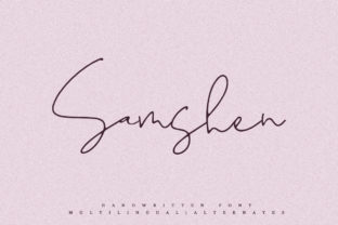 Samshen: A Elegant Script Font