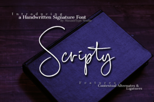 Scripty: A Handwritten Font for Polished Branding