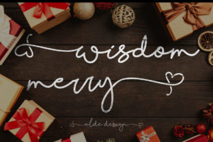 Wisdom Merry: A Classy Script Font